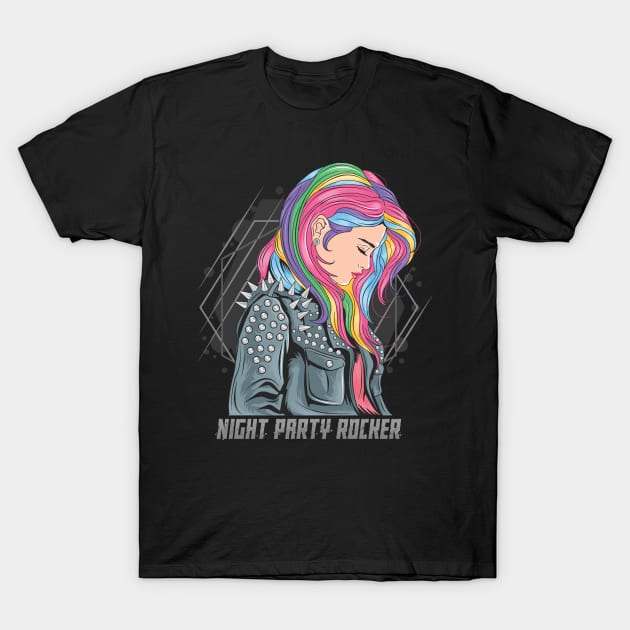 Night Party Rocker T-Shirt by SM Shirts